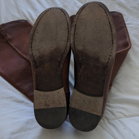 Frye Cara Tall Pull On Boot Cognac - Picture 3 of 5